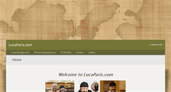 Desktop Screenshot of lucaparis.com